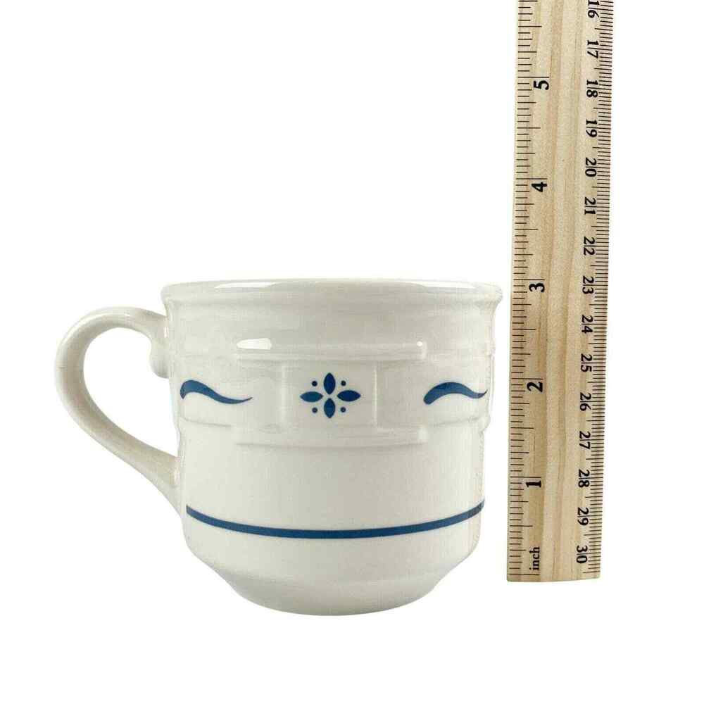 Longaberger Set of 2 Mugs Woven Traditions Heritage Blue USA Replacement - Picture 8 of 9